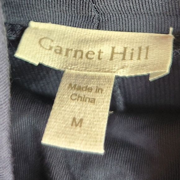 Garnet Hill Turtleneck Preppy Fall Work Casual Knit Midi Dress Navy Blue Medium - Picture 10 of 12